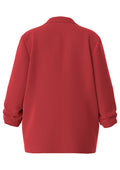 Pieces Curve Blazer 17118987 304761-Garnet