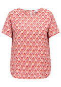 Only Carmakoma Blouse 15218353 283495111-Equestrian Red/WARM TILES