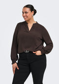 Only Carmakoma Blouse 15285157 237375-Coffee Bean