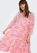 Only Carmakoma Jurk 15344321 177922002-Cloud Dancer/SIKKA GRAPHIC