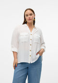 Vero Moda Curve Blouse 10276694 175598-Snow White