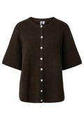 Pieces Curve Jas 17162043 302664001-Hot Fudge/MELANGE