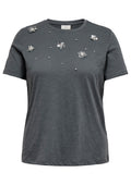 Only Carmakoma LM T-Shirt 15367767 206073001-Magnet/SEQUIN FLOWERS