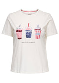 Only Carmakoma LM T-Shirt 15367767 177922006-Cloud Dancer/Keep it cool