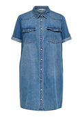 Only Carmakoma Jurk 15368239 179695-Medium Blue Denim