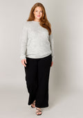 Base level curvy Trui 7000121 11010 grey melange