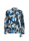 Exxcellent Blouse 26VQE02 412649 moon rock/dark sapphire