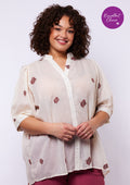 Exxcellent Blouse 26ZEE02 014813 sand/grape