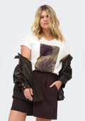 Only Carmakoma LM T-Shirt 15372901 177922001-Cloud Dancer/Palm