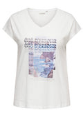 Only Carmakoma LM T-Shirt 15372901 177922002-Cloud Dancer/Summer