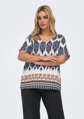 Only Carmakoma Blouse 15372136 177922002-Cloud Dancer/ETHNIC