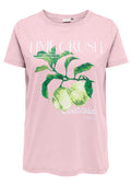 Only Carmakoma LM T-Shirt 15374842 211732001-Pale Lilac/Lime crush club