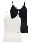Only Carmakoma Blouse 15362215 177922002-Cloud Dancer/CLOUD DANCER+BLACK 2 P