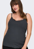 Only Carmakoma Blouse 15362215 206073001-Magnet/MAGNET+ BLACK 2 PACK