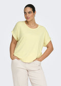 Only Carmakoma LM T-Shirt 15368662 244416001-Pineapple Slice/CLOUD DANCER