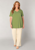 Base level curvy T-Shirt 7000018 3000 green