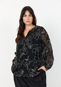 wasabiconcept Blouse W10728 9999C BLACK COMBI
