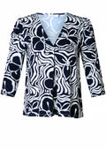 Yest Curve Tuniek A006126 2052 navy/off white