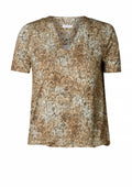 Yest Curve Blouse A006131 9960 soft brown/multi col