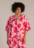 Yest Curve Blouse A006284 7920 bright pink/multi co
