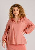 Yest Curve Blouse A006158 9056 dark terra
