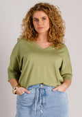Yest Curve Trui A006200 3103 botanic green