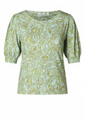 Yest Curve Blouse A006215 3193 botanic green/multi