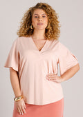 Yest Curve Blouse A006362 10045 rose clay
