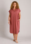 Yest Curve Jurk A006364 8930 plum