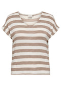 Only Carmakoma Blouse 15368658 278275001-Mocha Meringue/Cloud dancer