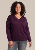 Exxcellent Trui 26WJE01 836 warm aubergine