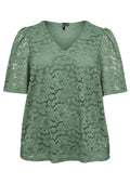 Vero Moda Curve Blouse 10310079 224196002-Laurel Wreath/Flower lace