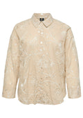 Vero Moda Curve Blouse 10348222 239675001-Cement/Snow white emb thread