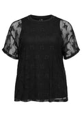 Vero Moda Curve Blouse 10353682 177868002-Black/BLACK LACE