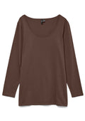 Vero Moda Curve LM T-Shirt 10251959 303923-Chocolate Martini