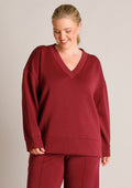 Yest Curve Trui A006454 Wine Red