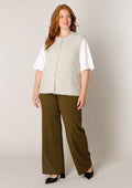 Base level curvy Vest 7000135 Grey Melange