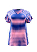 Sandgaard T-Shirt SG103-1 Striped Cobolt Blue/Rose