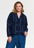 Gozzip Blouse G261012 NAVY