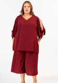 Curviss Blouse 31263 DARK RED