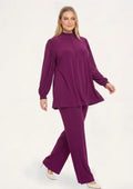 YOEK Broek 385540 purple