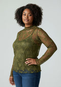 Pieces Curve Blouse 17171117 304144-Sphagnum