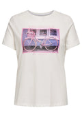 Only Carmakoma LM T-Shirt 15353271 177922006-Cloud Dancer/Bicycle