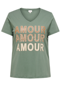 Only Carmakoma LM T-Shirt 15368855 207131002-Laurel Wreath/AMOUR