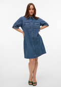 Vero Moda Curve Jurk 10325019 178001-Medium Blue Denim