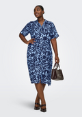 Only Carmakoma Jurk 15368682 208971001-Serenity/TANIA FLOWER DRESSBLUE