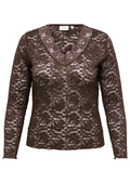 Only Carmakoma Blouse 15380960 237375-Coffee Bean