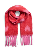 Pieces Curve SHAWLS 17166854 202610001-Beetroot Purple/Hearts-Flame Scarle