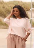 Yest Curve Trui A006199 10045 rose clay