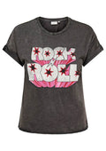 Only Carmakoma LM T-Shirt 15371457 177911003-Black/Rock N Roll